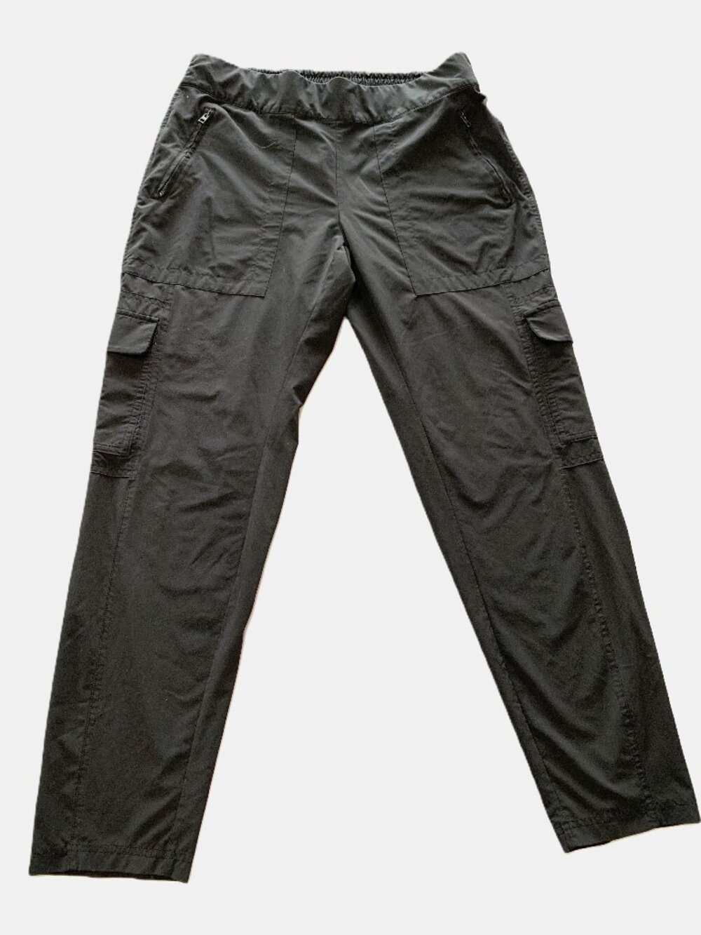 Athleta Women Performance Active Black Pants Elastic Waistband Hiking Size 10